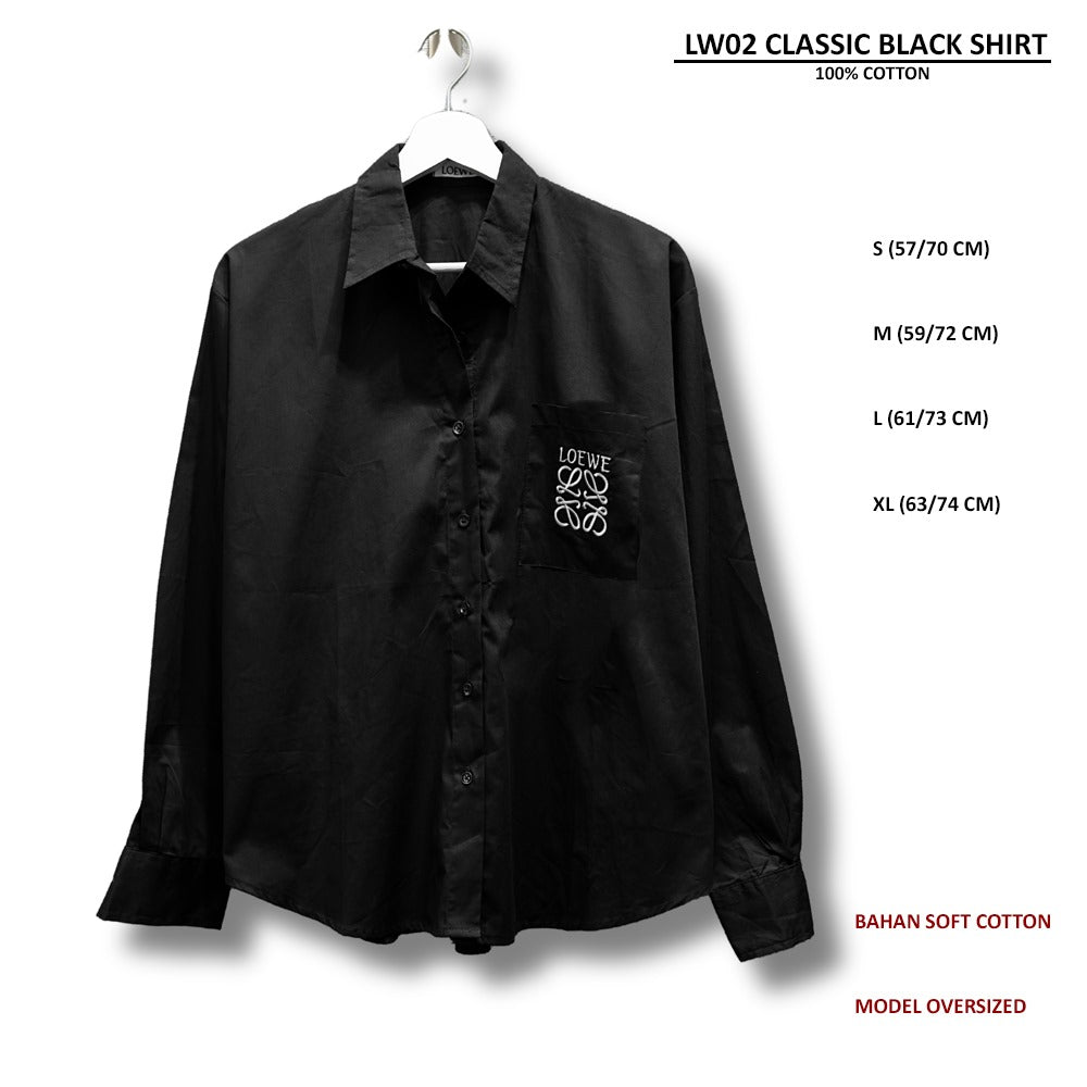 Atasan Kemeja Wanita Lengan Panjang (LW02 CLASSIC SHIRT)