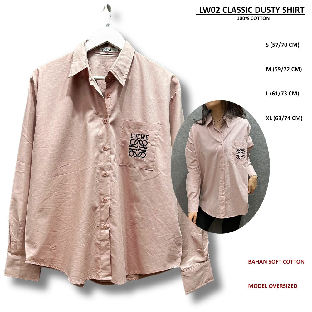 Atasan Kemeja Wanita Lengan Panjang (LW02 CLASSIC SHIRT)