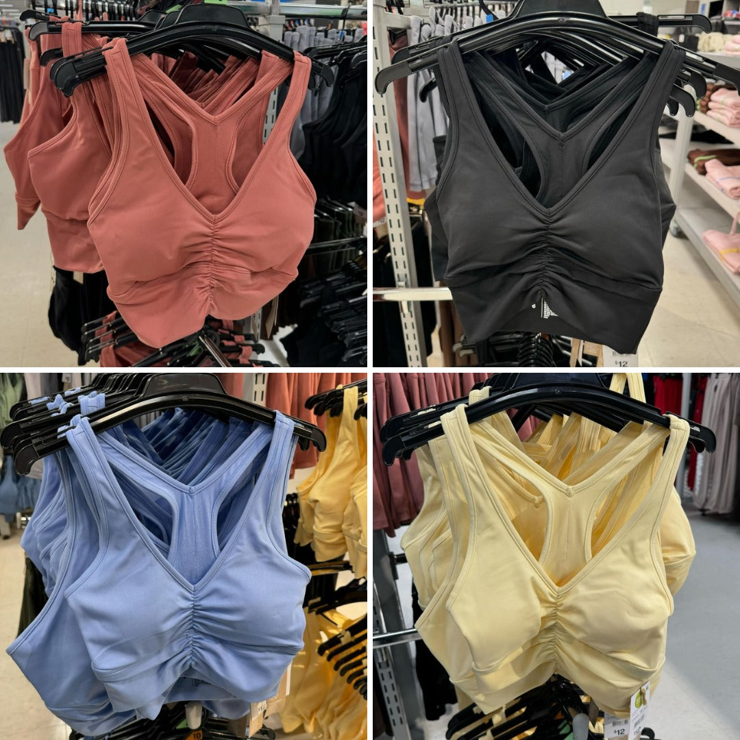 Sport Bra Wanita Soft Dryfit (ANK93 RUCHED SPORTBRA)