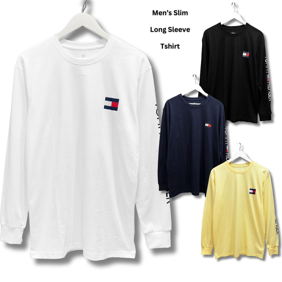 Atasan Kaos Pria Lengan Panjang (TH47 LONG SLIM SHIRT)