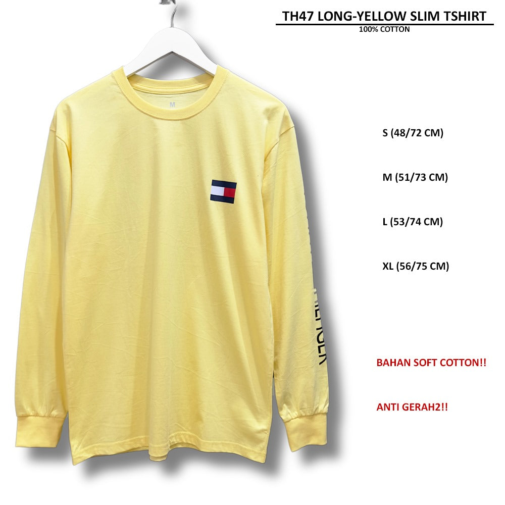 Atasan Kaos Pria Lengan Panjang (TH47 LONG SLIM SHIRT)