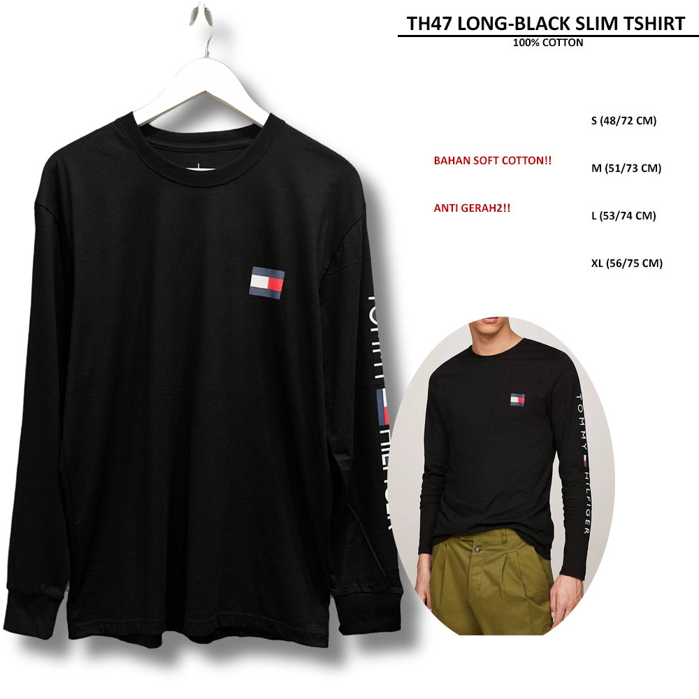 Atasan Kaos Pria Lengan Panjang (TH47 LONG SLIM SHIRT)