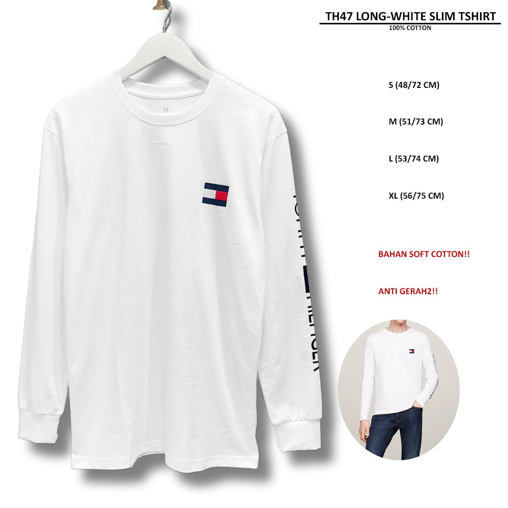 Atasan Kaos Pria Lengan Panjang (TH47 LONG SLIM SHIRT)