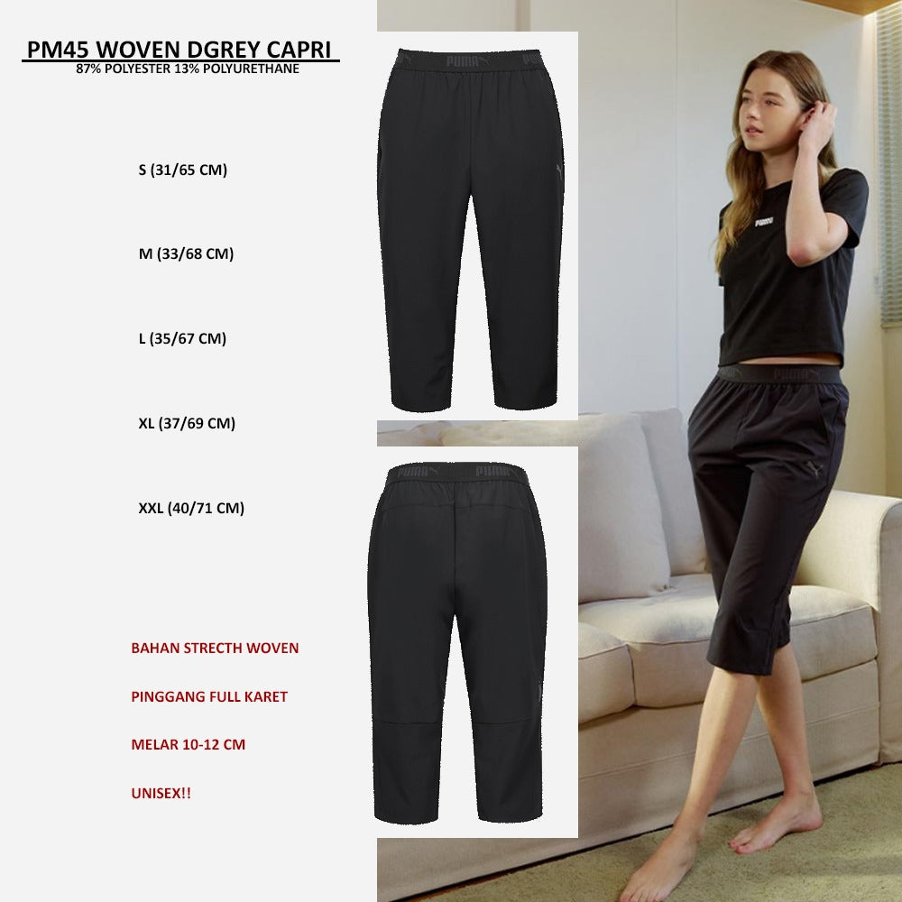 Celana Olahraga Pria Stretch (PM45 WOVEN CAPRI)
