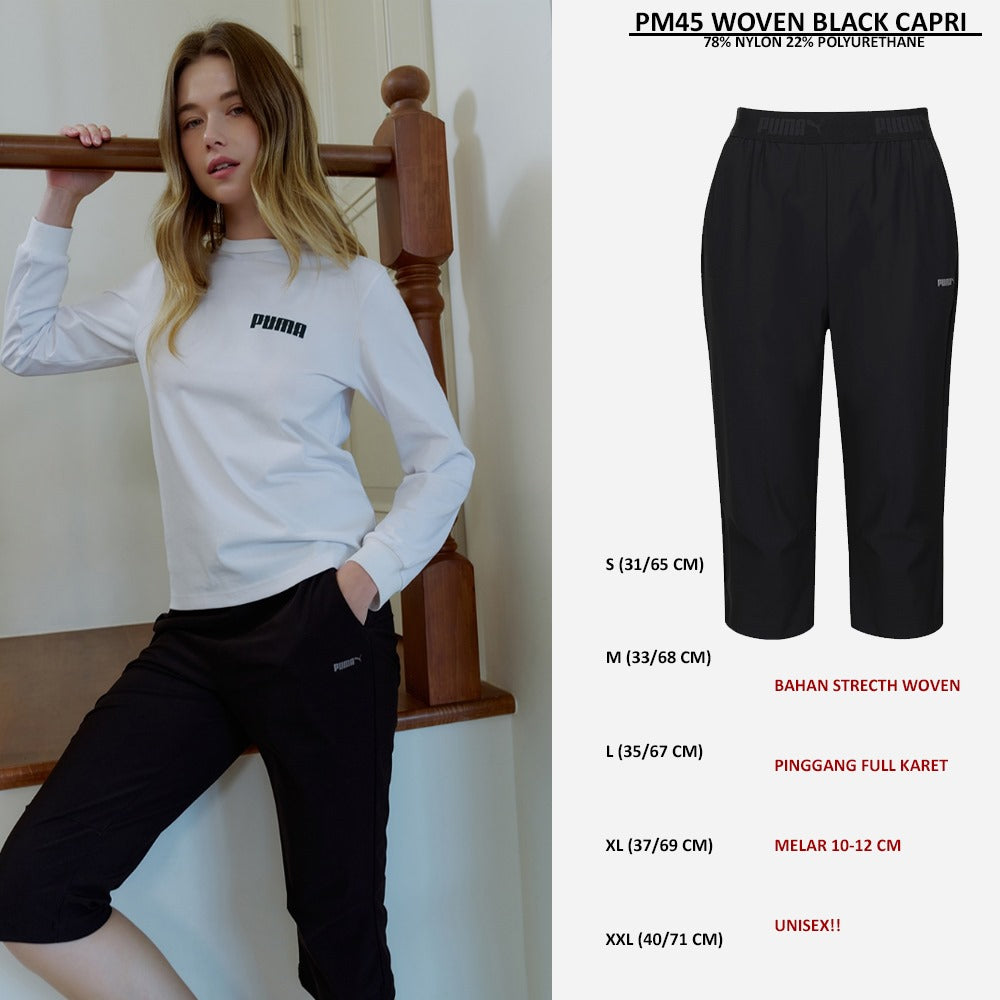 Celana Olahraga Pria Stretch (PM45 WOVEN CAPRI)
