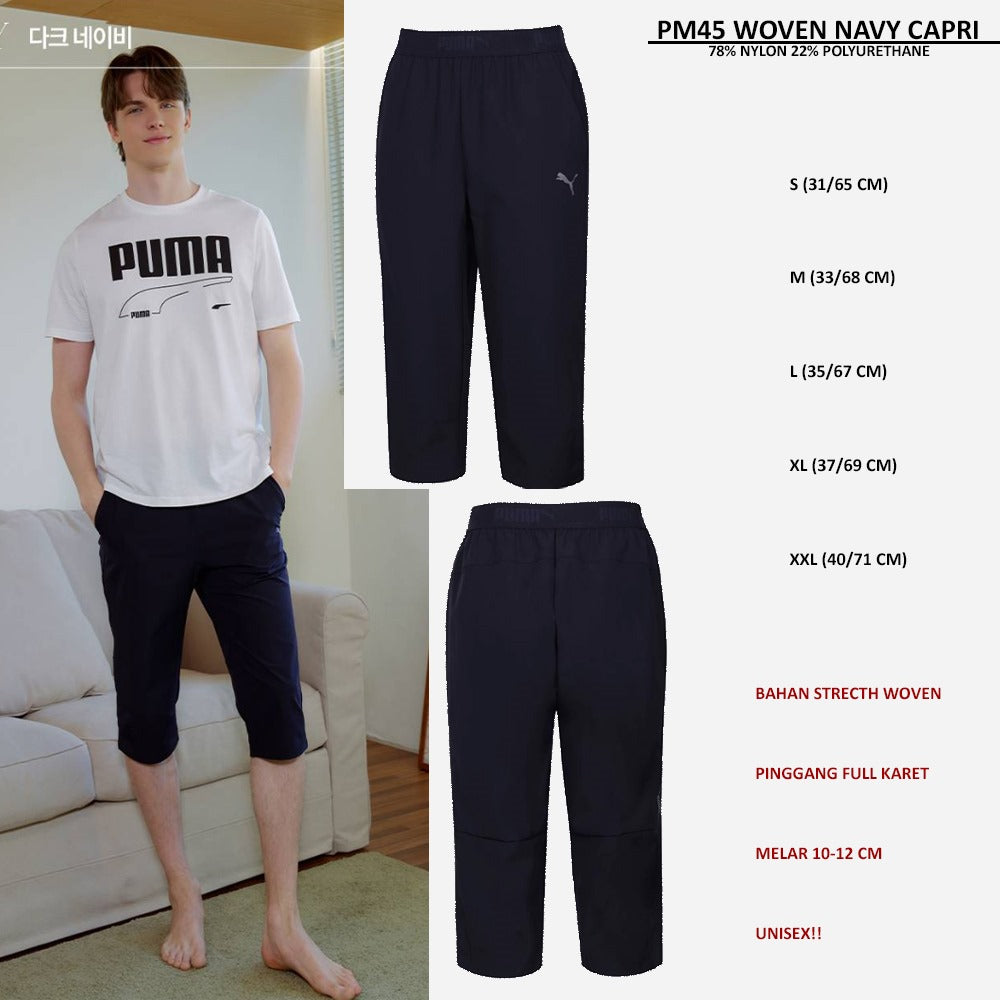 Celana Olahraga Pria Stretch (PM45 WOVEN CAPRI)