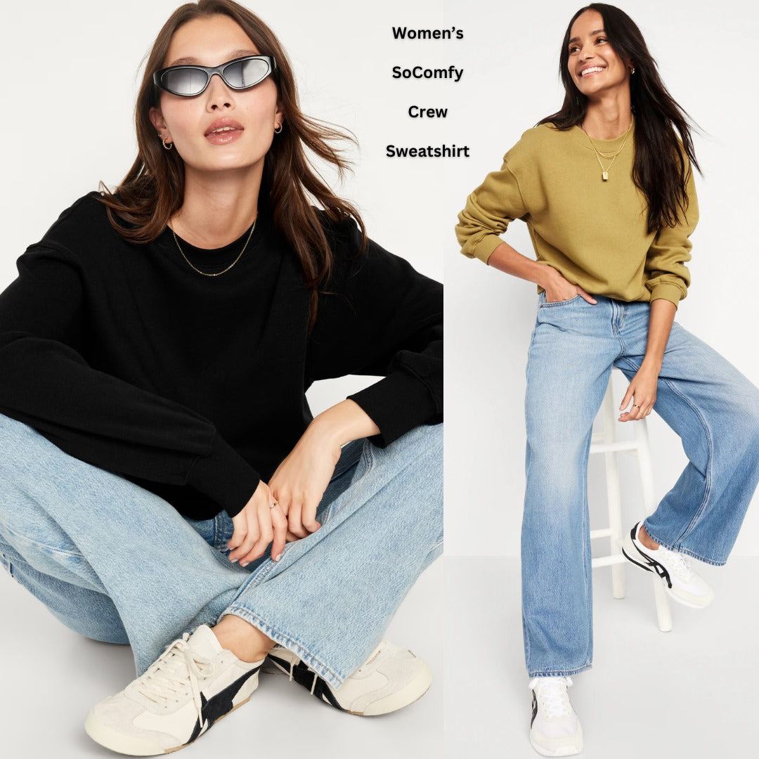 Sweater Wanita Oversized Lengan Panjang (ODN619 SOCOMFY BOXY SSW)