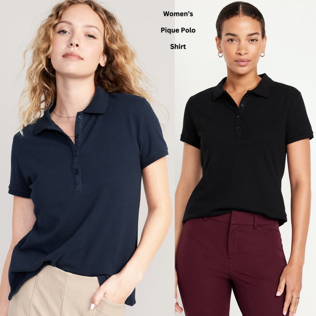 Atasan Polo Wanita Lengan Pendek (ODN618 PIQUE POLO)