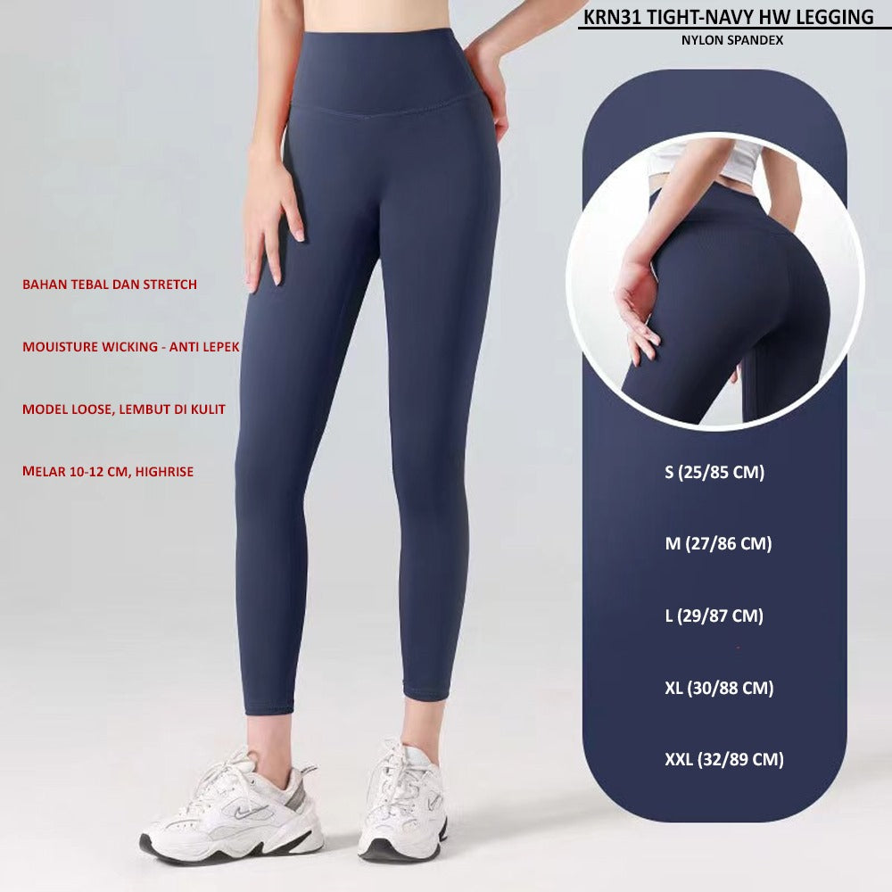 Celana Legging Olahraga Wanita Highrise (KRN31 TIGHT HW LEGGING)