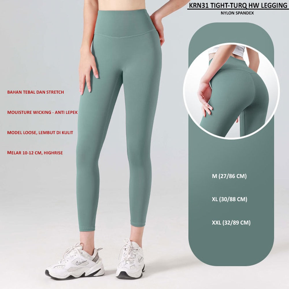 Celana Legging Olahraga Wanita Highrise (KRN31 TIGHT HW LEGGING)
