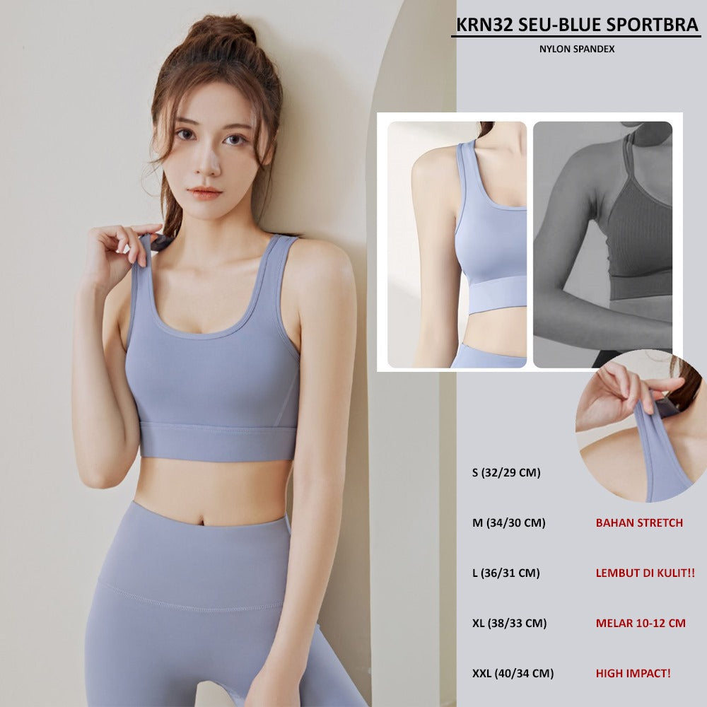 Sport Bra Wanita Stretch High Impact (KRN32 SEU SPORTBRA)