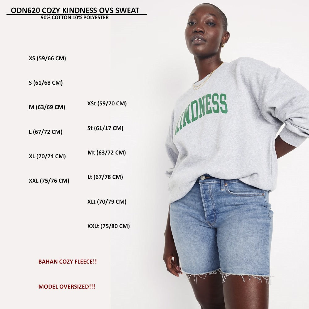 Sweater Wanita Lengan Panjang Oversized (ODN620 COZY OVERSD SWEAT)