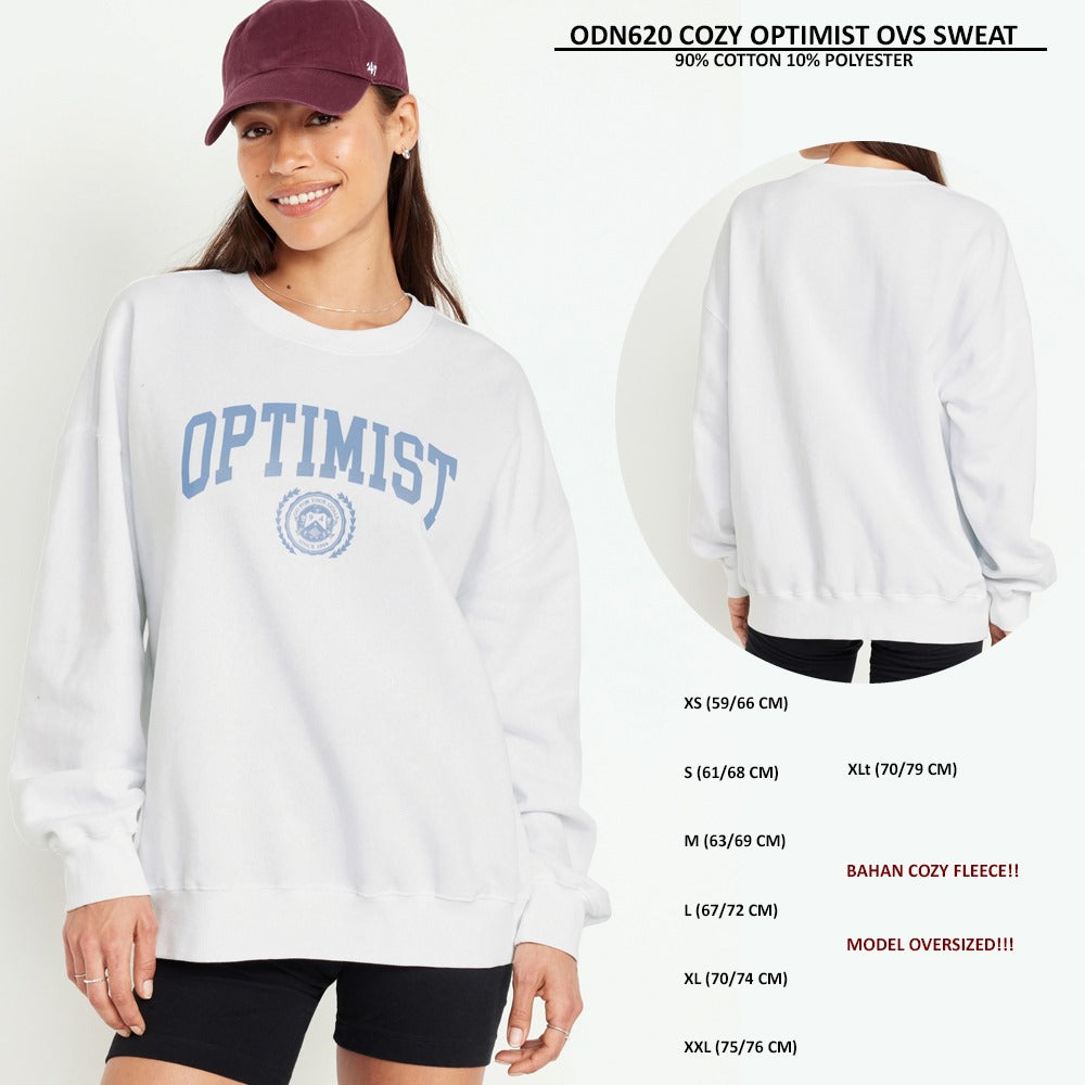 Sweater Wanita Lengan Panjang Oversized (ODN620 COZY OVERSD SWEAT)