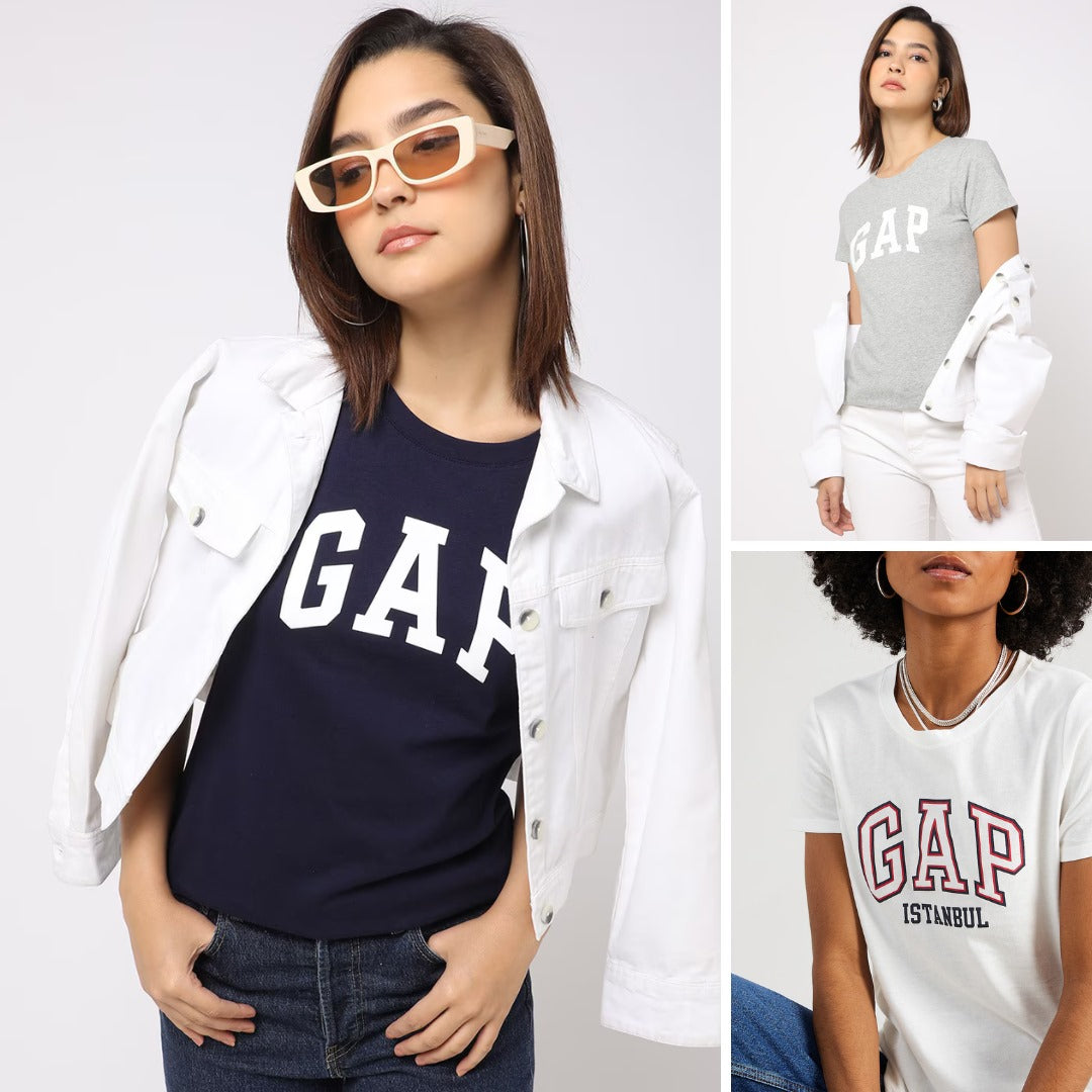 Atasan Kaos Wanita Lengan Pendek Casual Cotton (GPT241 TEE)