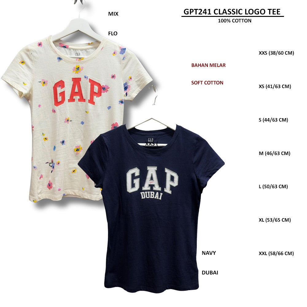 Atasan Kaos Wanita Lengan Pendek Casual Cotton (GPT241 TEE)
