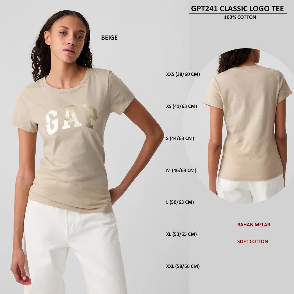 Atasan Kaos Wanita Lengan Pendek Casual Cotton (GPT241 TEE)