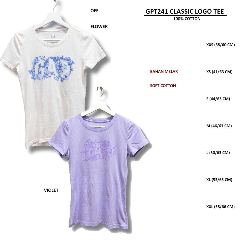 Atasan Kaos Wanita Lengan Pendek Casual Cotton (GPT241 TEE)