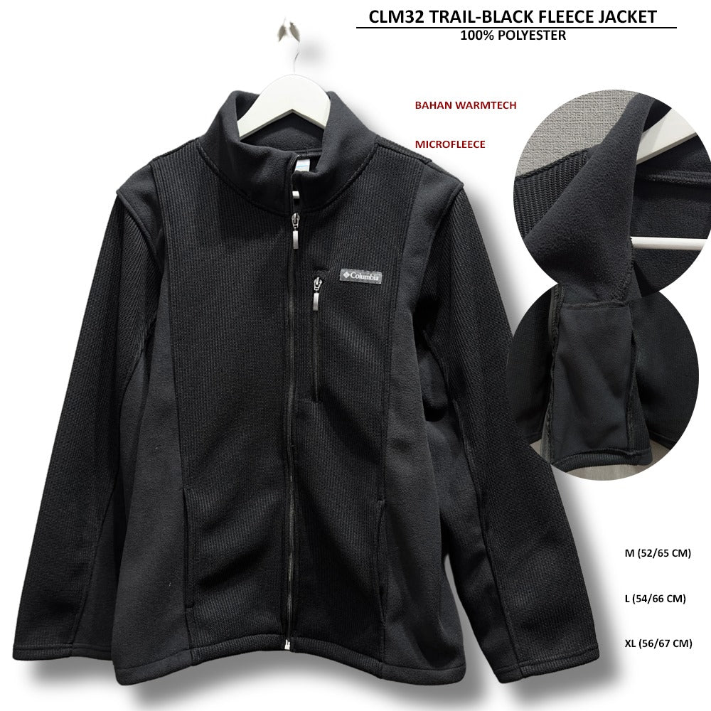 Jacket Pria Lengan Panjang Warmtech Microfleece (CLM32 TRAIL FLEECE JACKET)