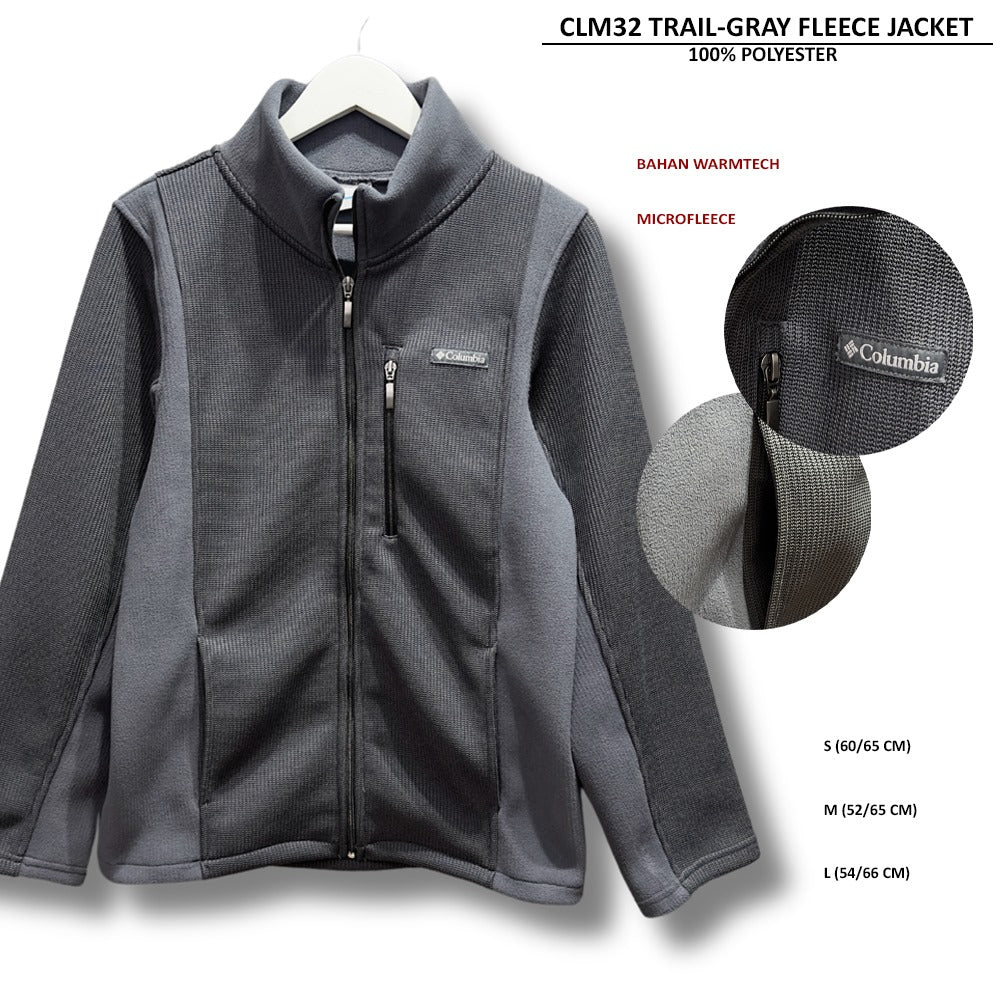 Jacket Pria Lengan Panjang Warmtech Microfleece (CLM32 TRAIL FLEECE JACKET)