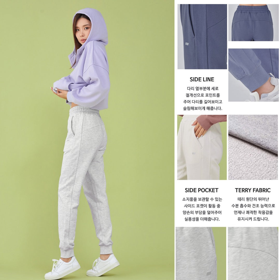 Celana Panjang Jogger Wanita Highrise Terry (STL60 PURE TERRY JOGGER)