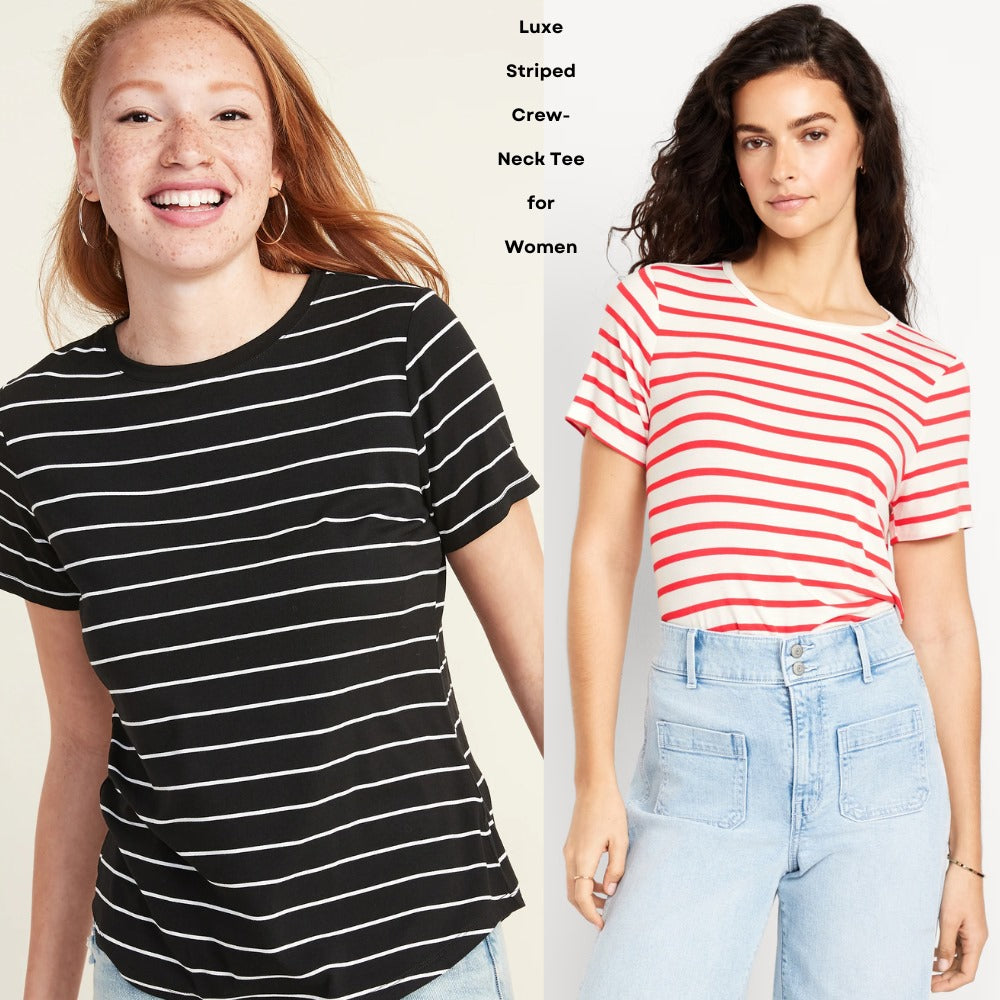 Atasan Kaos Wanita Lengan Pendek (ODN621 LUXE TEE)