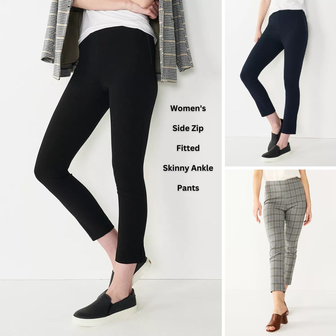Celana Panjang Wanita Highwaist Stretch (NW11 SIDEZIP FIT SKINNY)