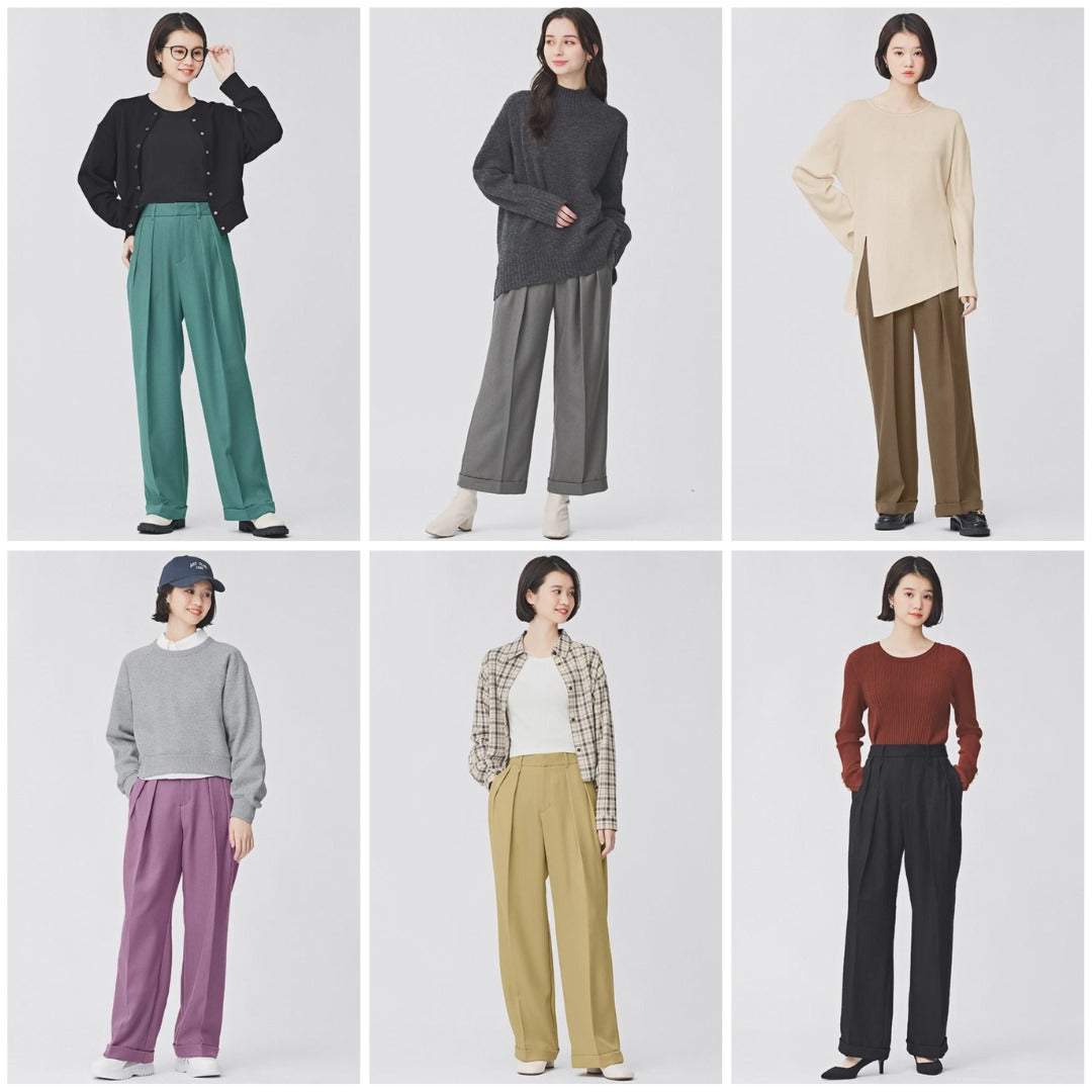 Celana Pajang Wanita Highwaist (UNQ434 INTAC WIDE PANTS)