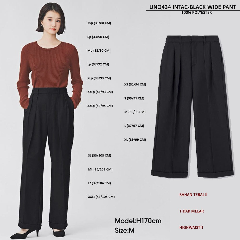 Celana Pajang Wanita Highwaist (UNQ434 INTAC WIDE PANTS)
