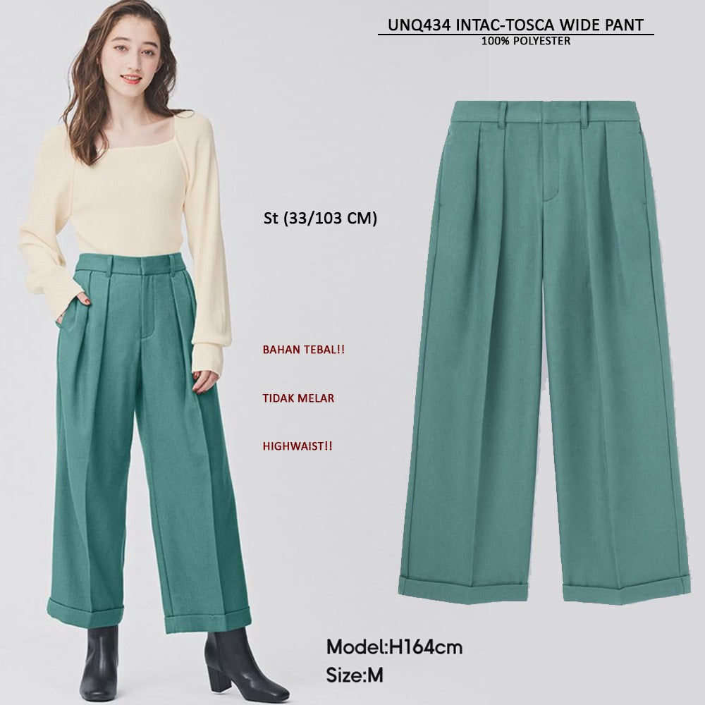 Celana Pajang Wanita Highwaist (UNQ434 INTAC WIDE PANTS)
