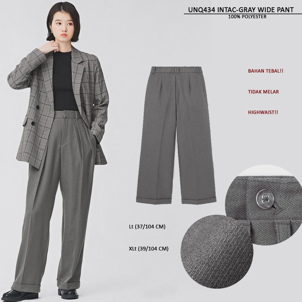 Celana Pajang Wanita Highwaist (UNQ434 INTAC WIDE PANTS)