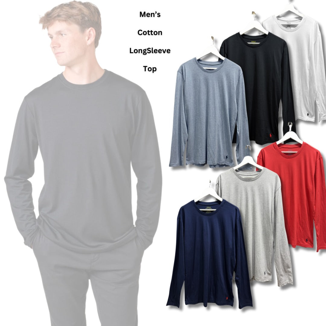 Atasan Kaos Polo Pria Lengan Panjang (RL31 LSV CASUAL TEE)