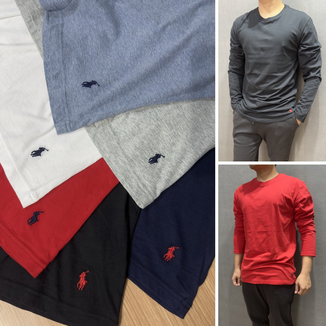 Atasan Kaos Polo Pria Lengan Panjang (RL31 LSV CASUAL TEE)