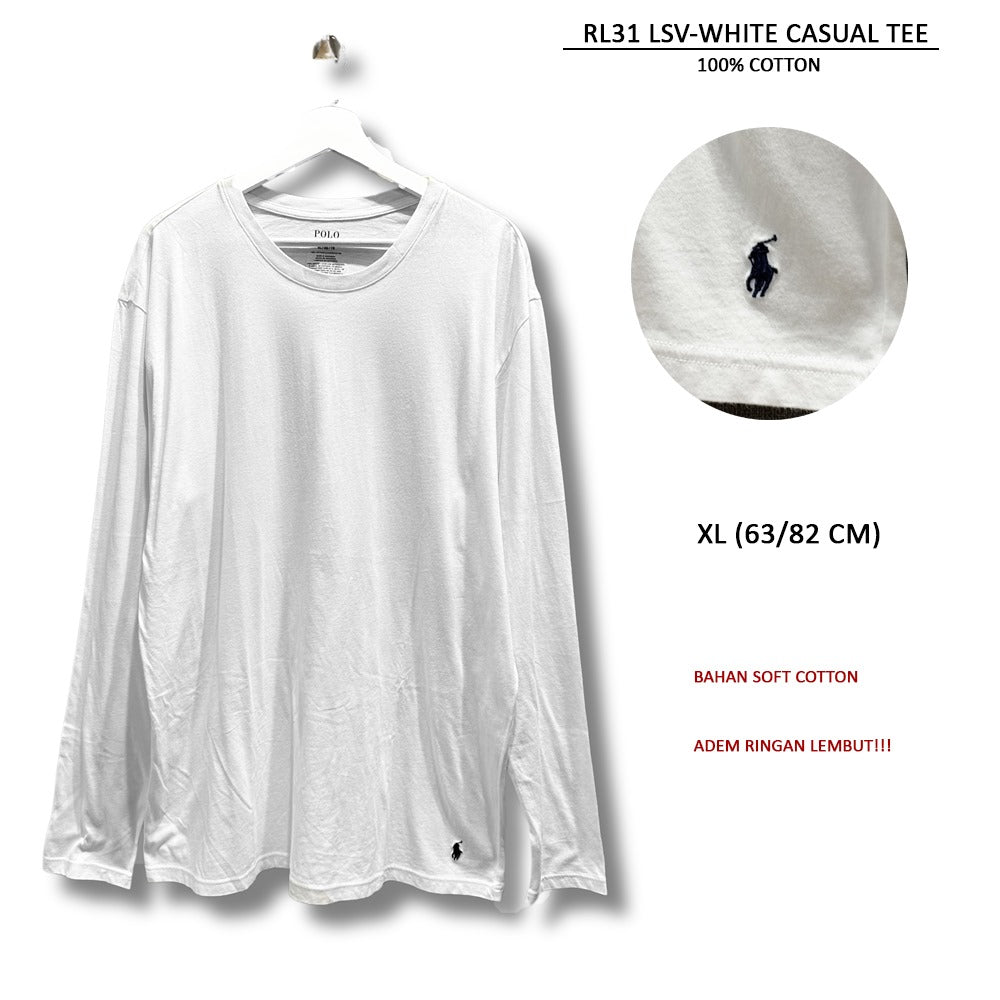Atasan Kaos Polo Pria Lengan Panjang (RL31 LSV CASUAL TEE)