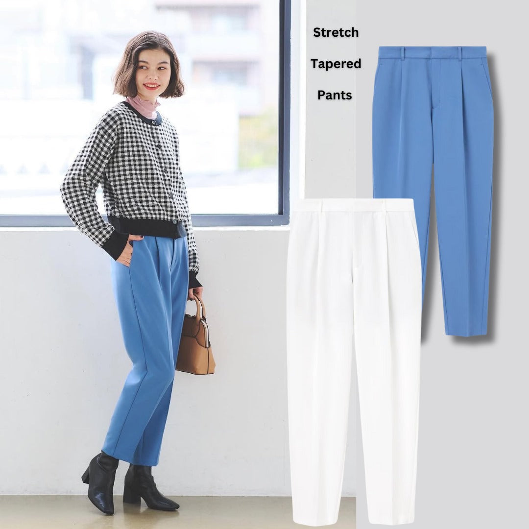 Celana Panjang Wanita Highrise (UNQ436 STERTCH TAPER PANTS)