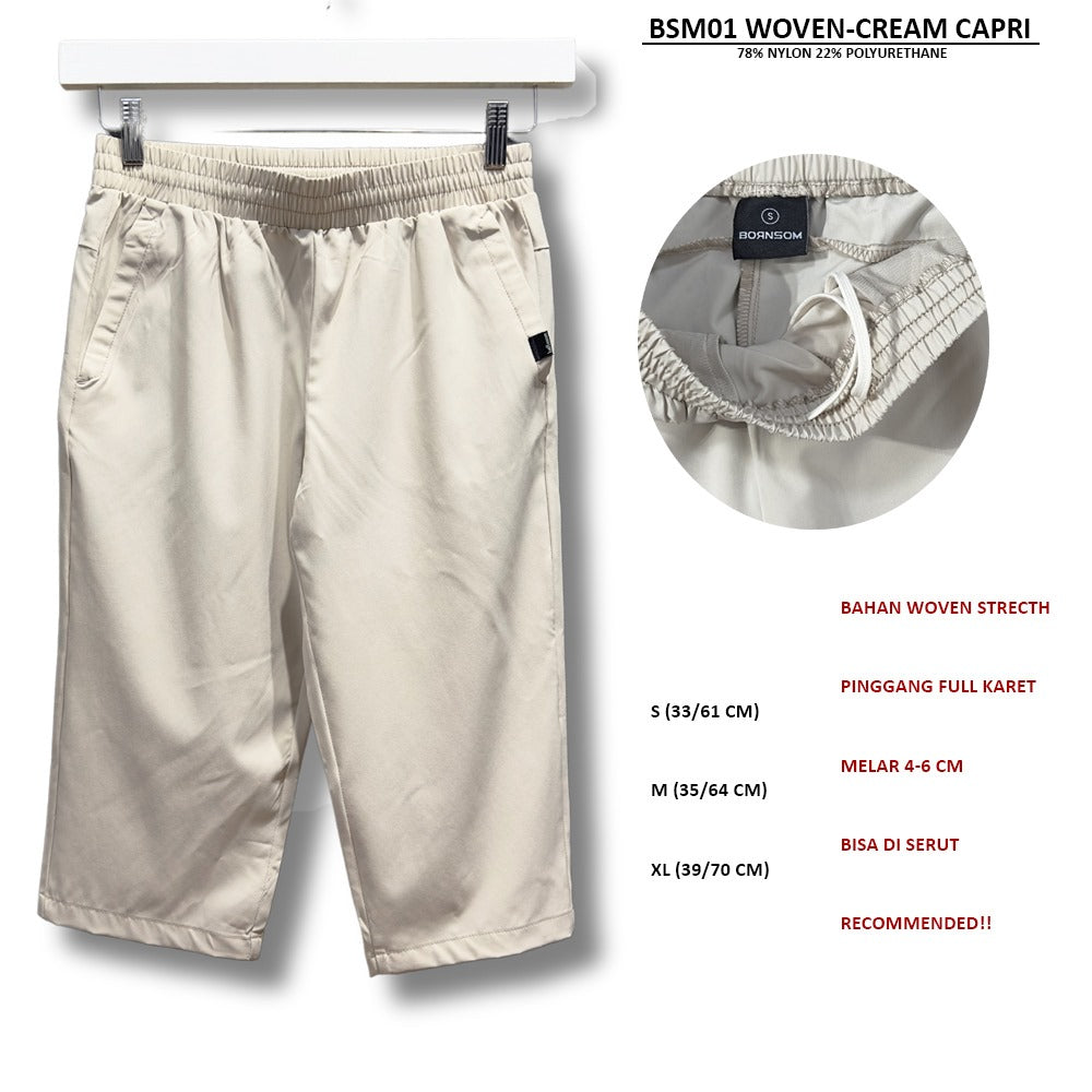 Celana Panjang Capri Wanita Stretch (BSM01 WOVEN CAPRI)