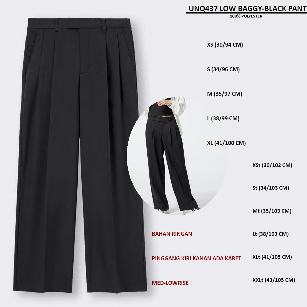 Celana Panjang Wanita Lowrise (UNQ437 LOW BAGGY PANT)