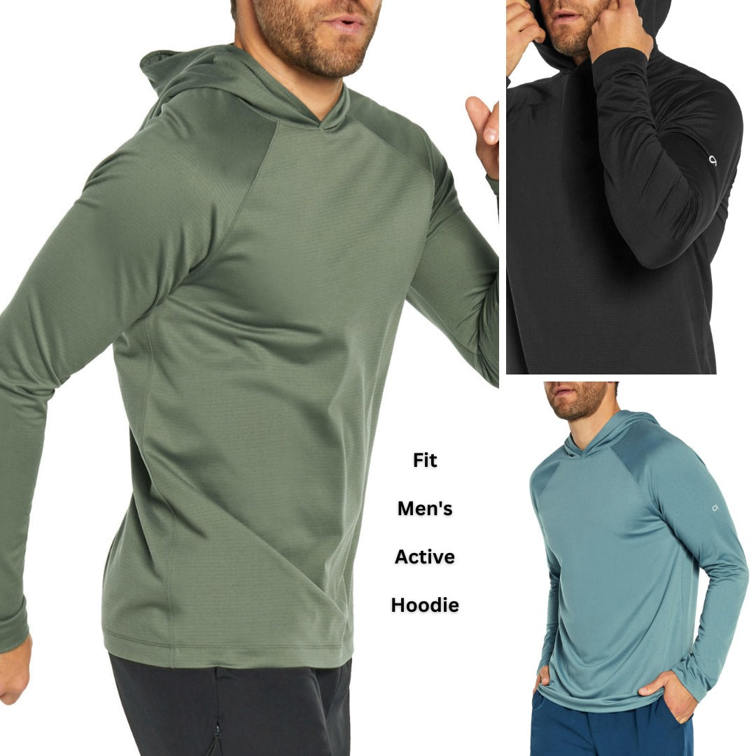 Atasan Olahraga Pria Hoodie Lengan Panjang (GPM394 ACTIVE HOOD)