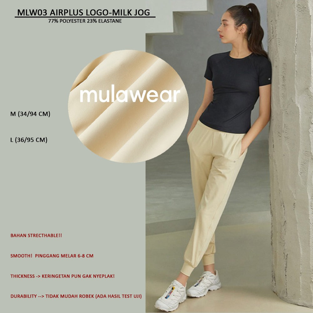 Celana Panjang Jogger Wanita Sterecthable (MLW03 AIRPLUS LOGO JOG)