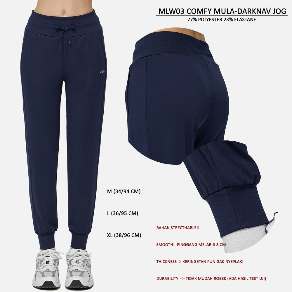 Celana Panjang Jogger Wanita Sterecthable (MLW03 AIRPLUS LOGO JOG)