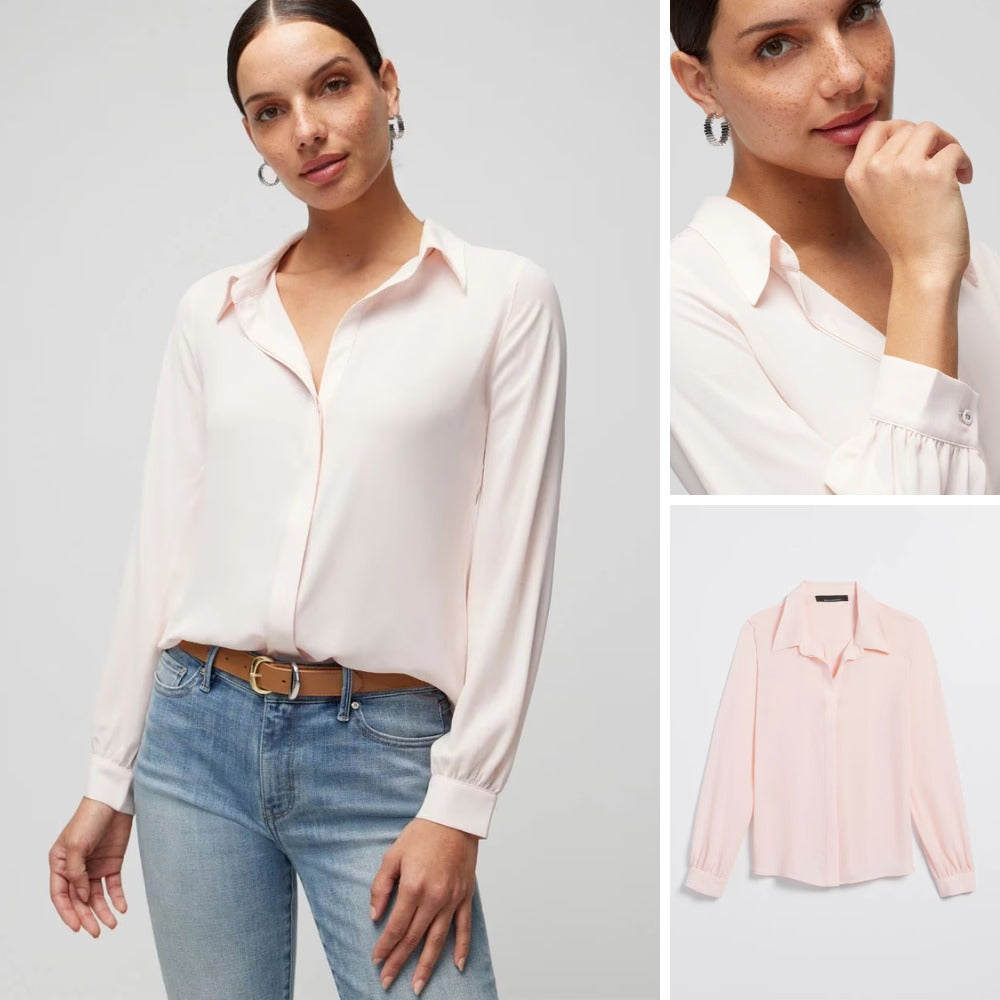 Kemeja Wanita Lengan Panjang Chiffon (WHBM03 LONGSLV SOFT SH)