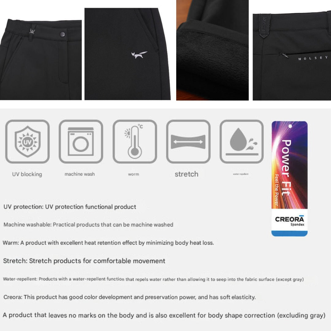 Celana Panjang Wanita Waterproof & Windproof (WSY01 BRUSHED GOLF-BLACK PANT)