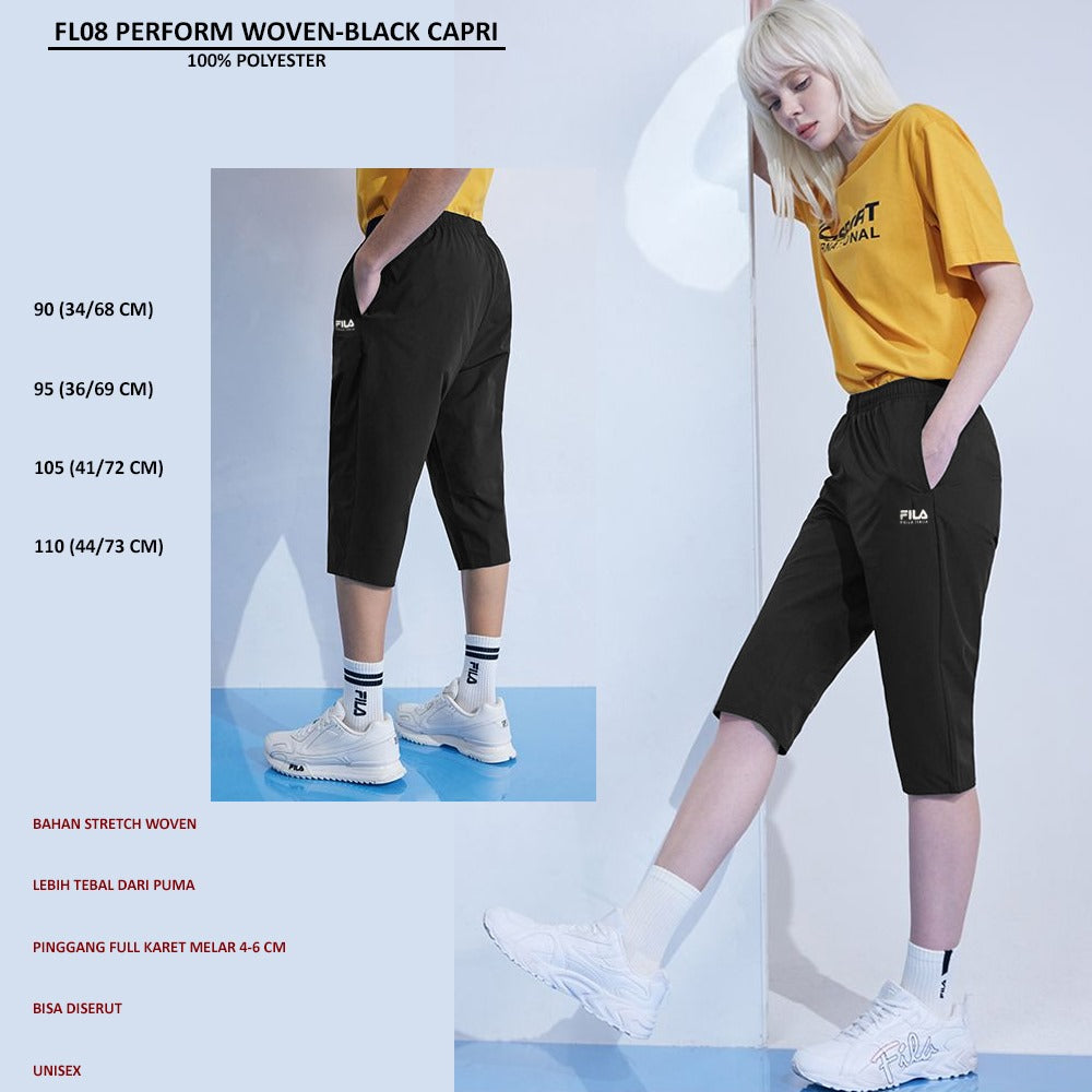 Celana Capri Wanita Stretch (FL08 PERFORM WOVEN CARPI)