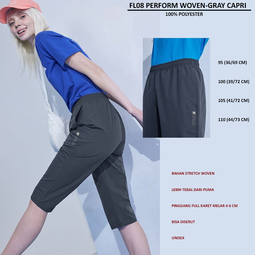 Celana Capri Wanita Stretch (FL08 PERFORM WOVEN CARPI)