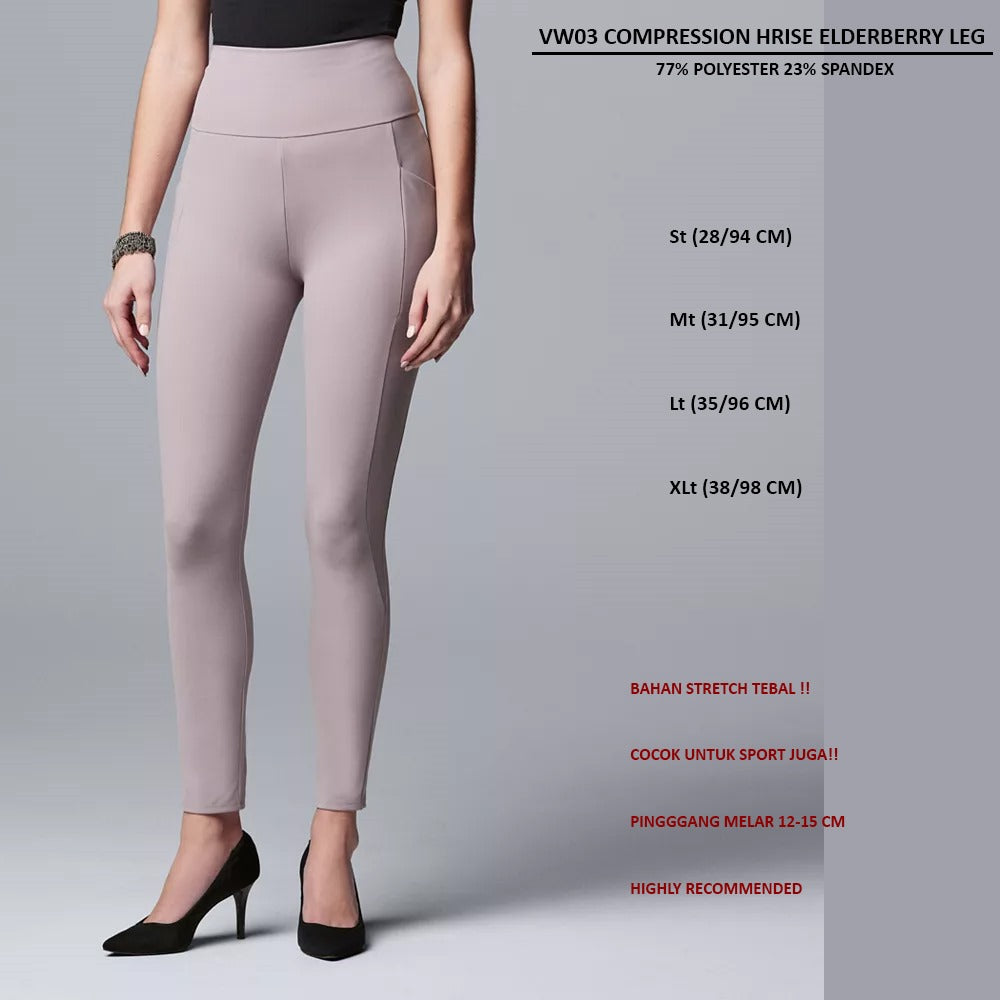 Celana Panjang Jogger Wanita (VW03 COMPRESSION HRISE LEGGING)