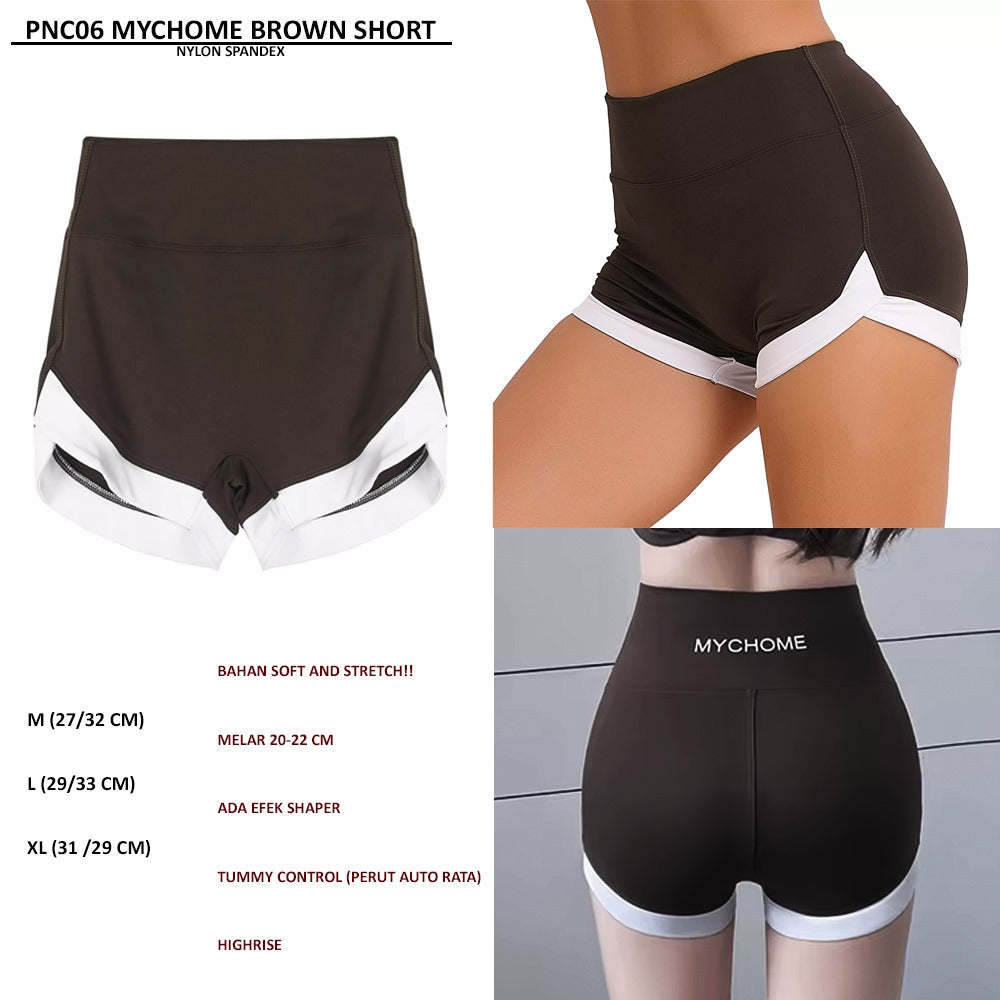 Celana Pendek Olahraga Wanita Soft Stretch (PNC06 MYCHOME SHORT)
