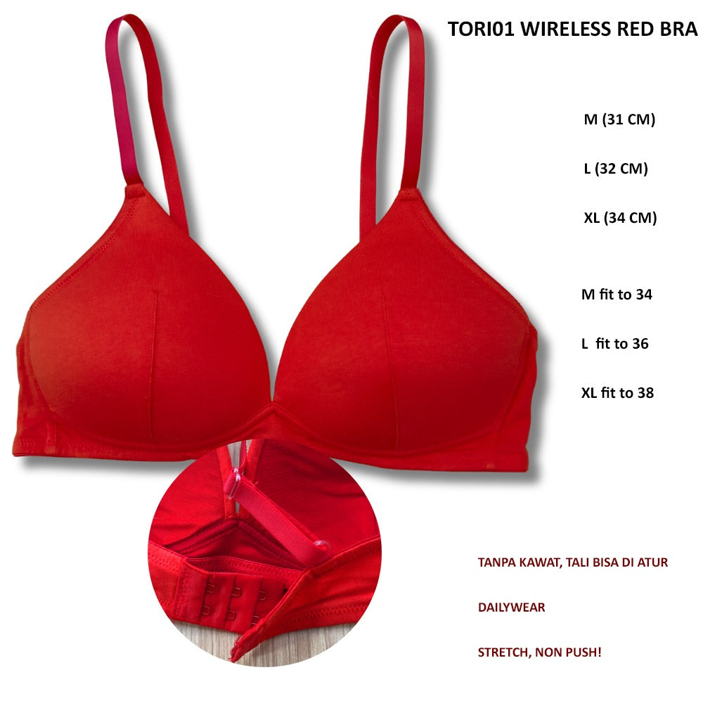 Pakaian Dalam Wanita Stretch Non Push (TORI01WIRELESS BRA)
