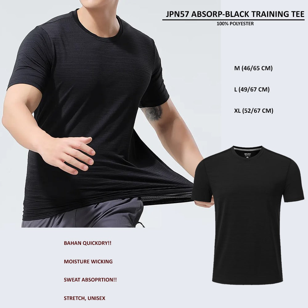 Kaos Olahraga Pria Lengan Pendek (JPN57 ABSORP TRAINING TOP)