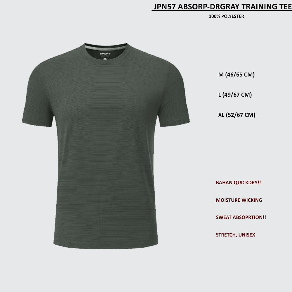 Kaos Olahraga Pria Lengan Pendek (JPN57 ABSORP TRAINING TOP)