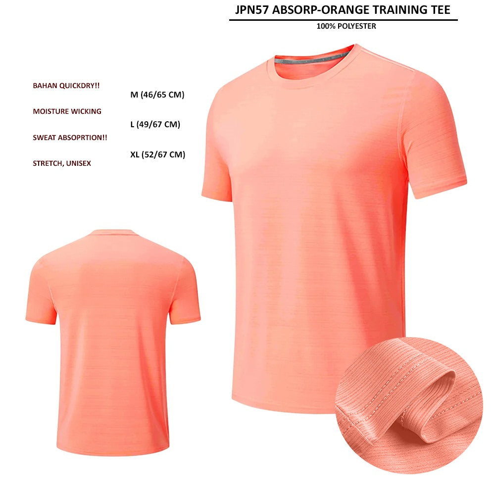 Kaos Olahraga Pria Lengan Pendek (JPN57 ABSORP TRAINING TOP)