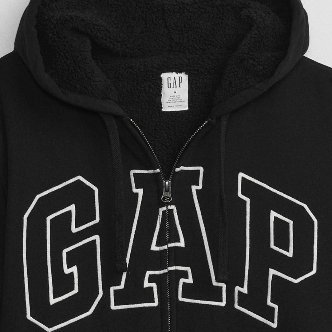 Jacket Hoodie Pria Lengan Panjang (GPJ395 SHERPA ZIP HOOD)